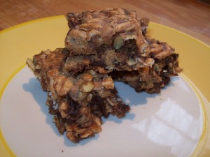 Almond Butter-Chocolate Chip Cereal Treats