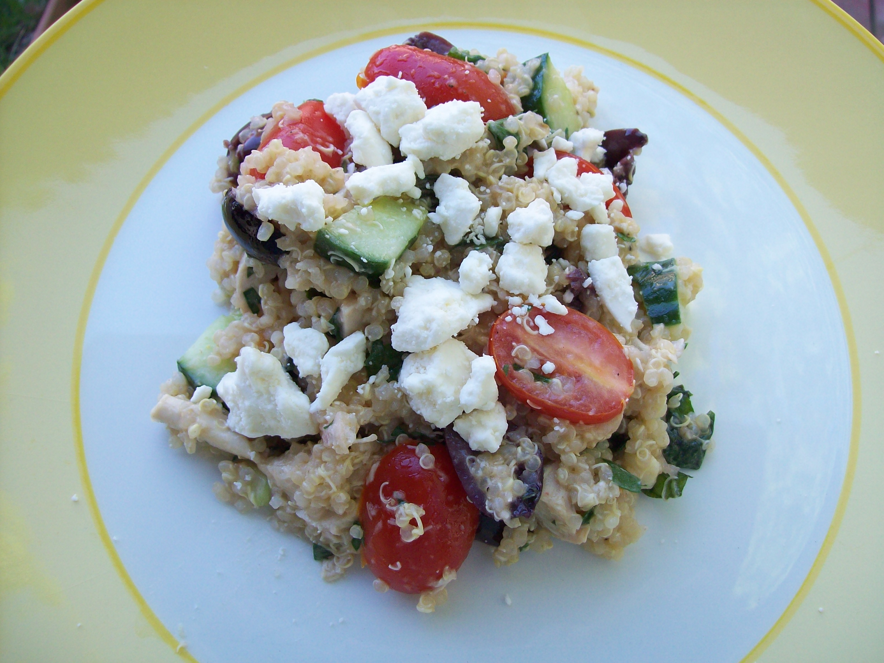 Greek-Style Chicken and Quinoa Salad