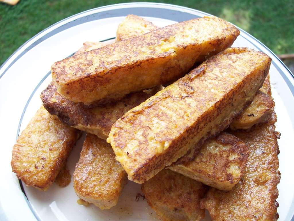 Pumpkin Polenta French "Toast" Sticks