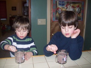 kids drinking hot cocoa