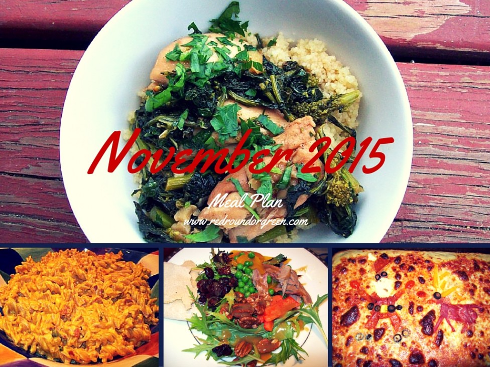 November 2015 Meal Plan