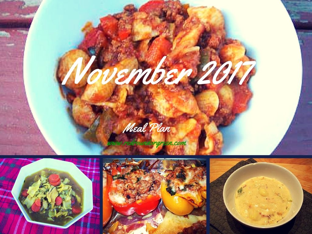 November 2017 Meal Plan