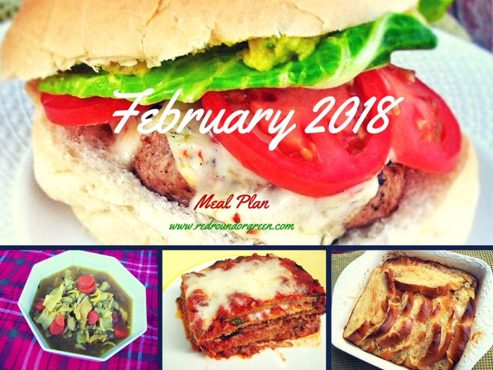 February 2018 Meal Plan