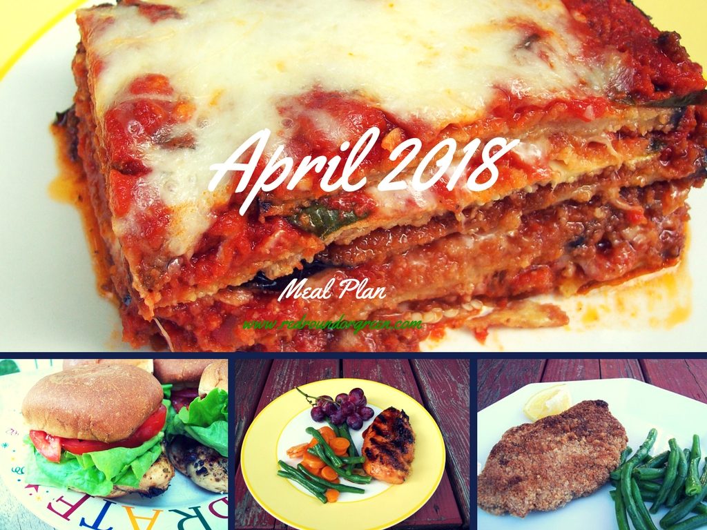 April 2018 Meal Plan