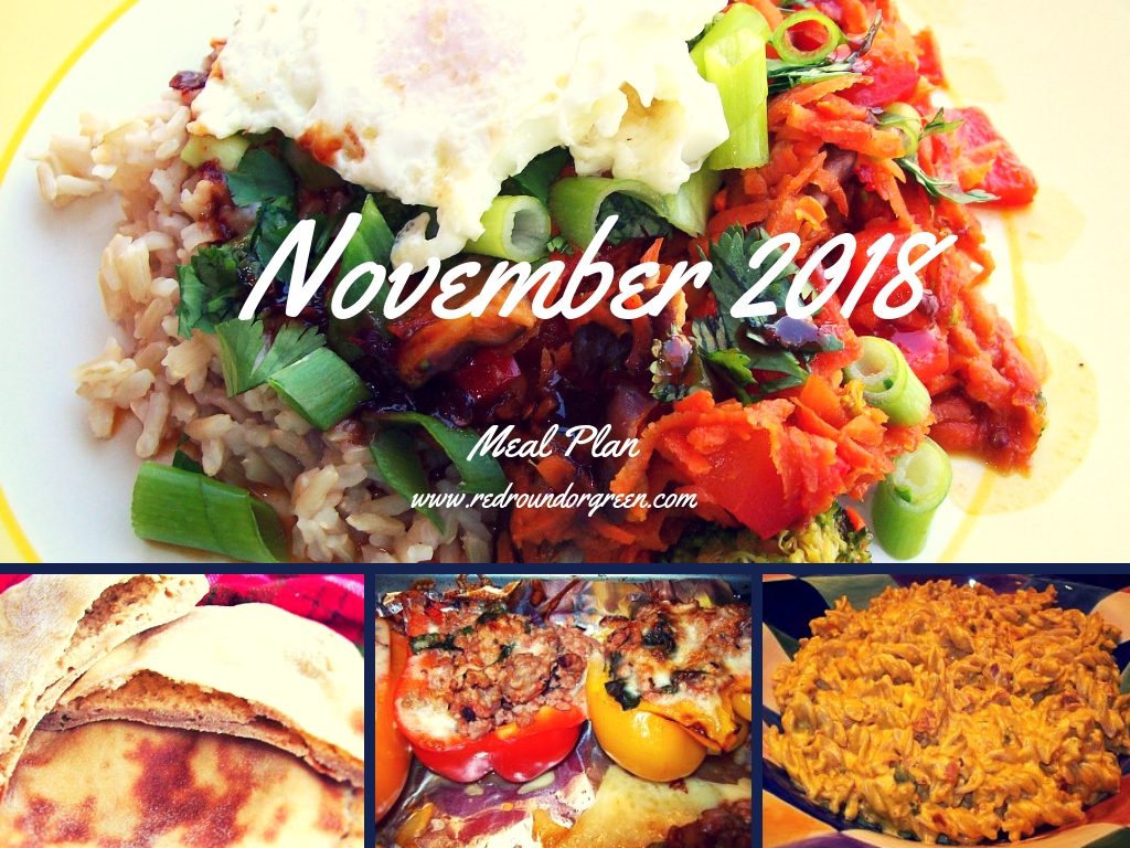 November 2018 Meal Plan