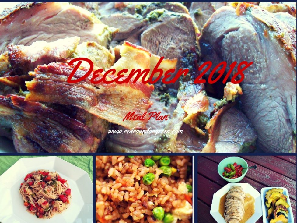 December 2018 Meal Plan