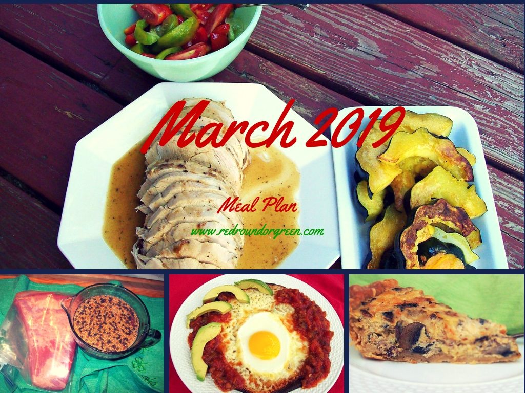 March 2019 Meal Plan