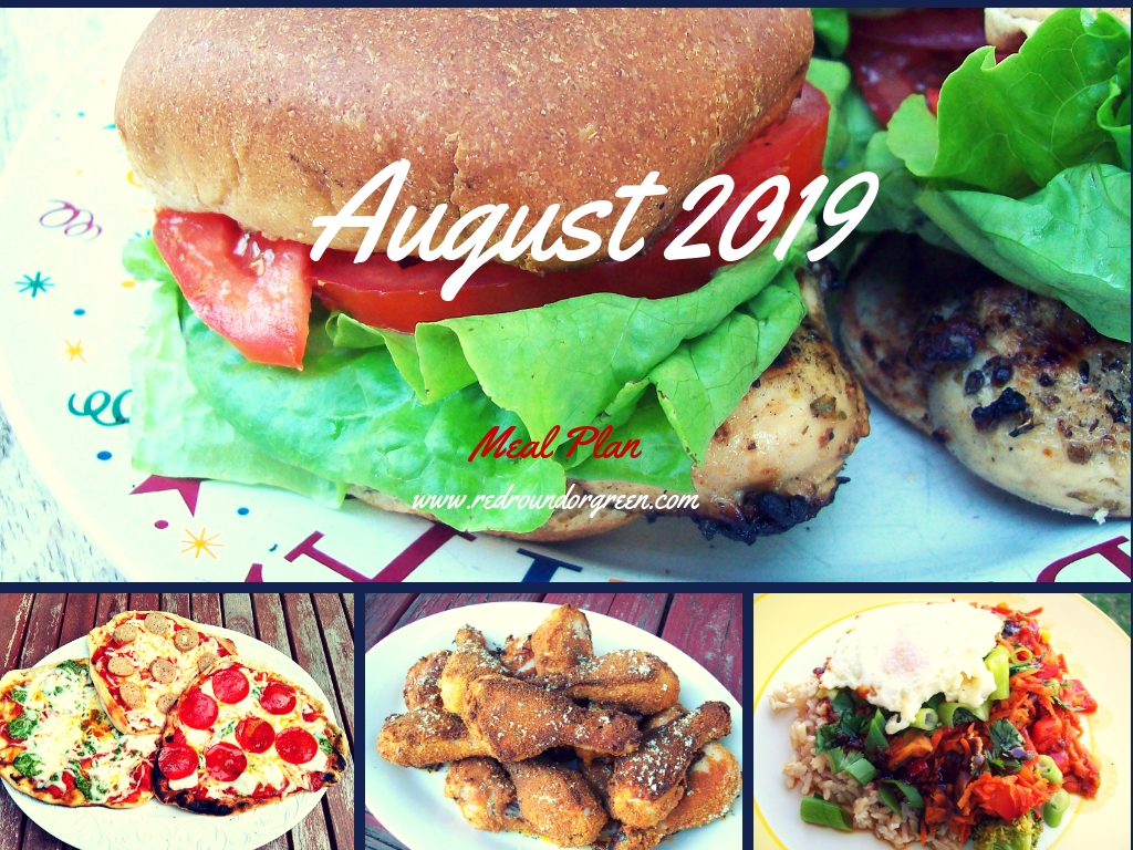August 2019 Meal Plan