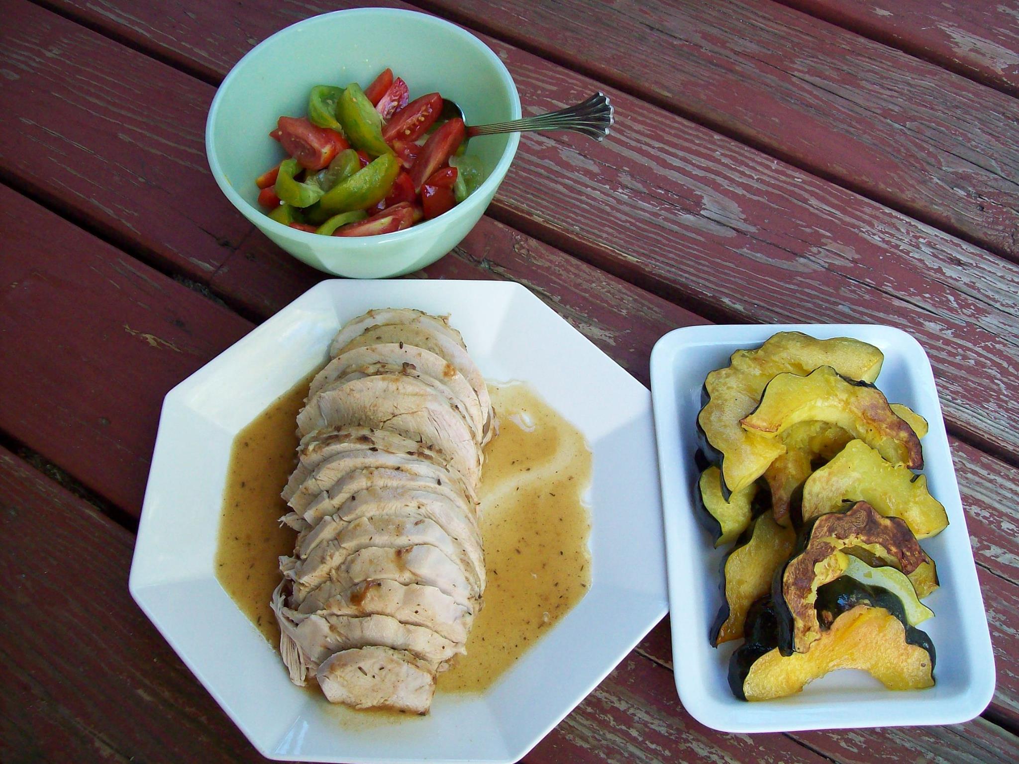 Slow Cooker Turkey Breast with Herb Gravy Red, Round, or Green