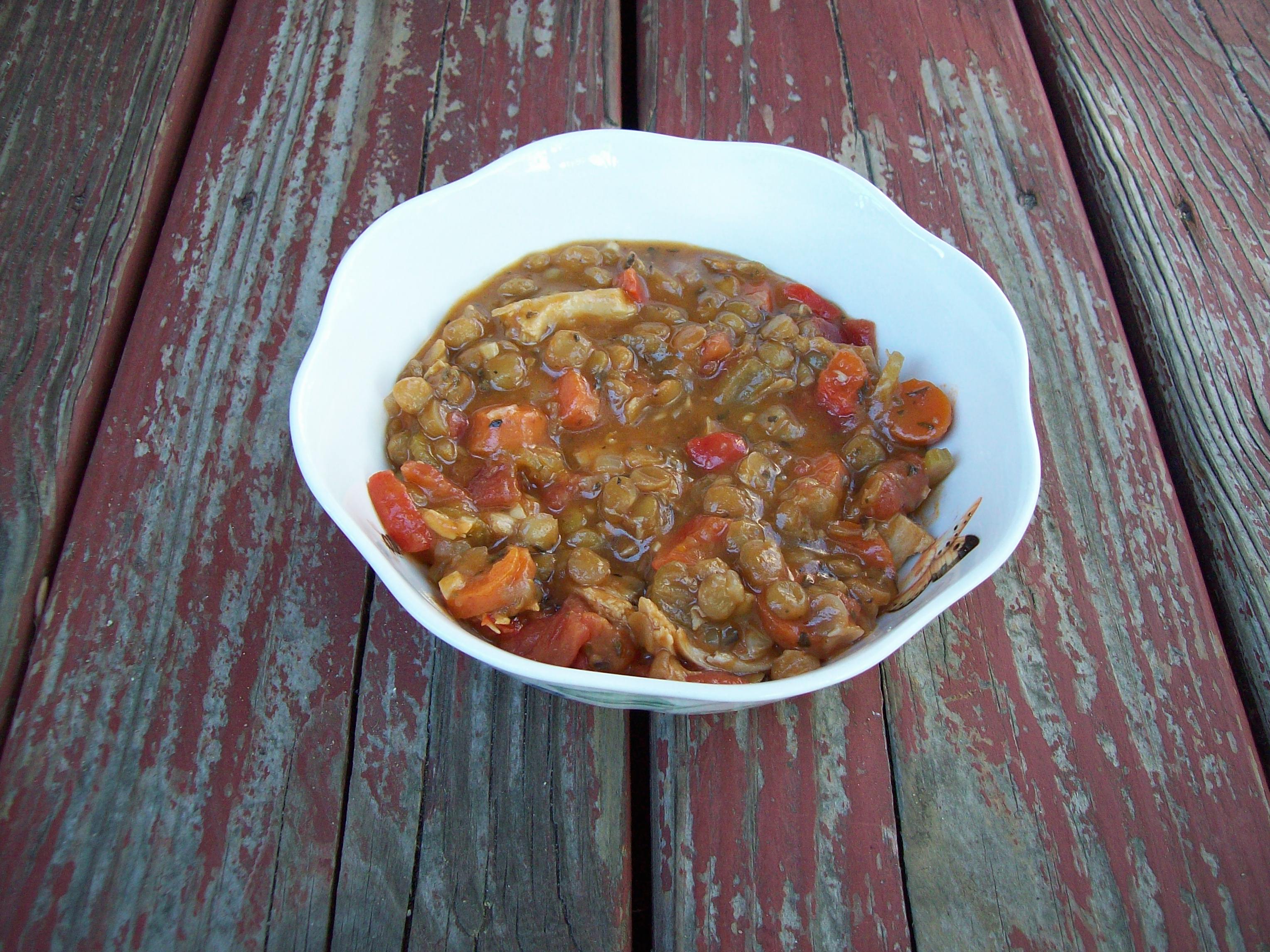 Chicken Lentil Soup | Red, Round, or Green